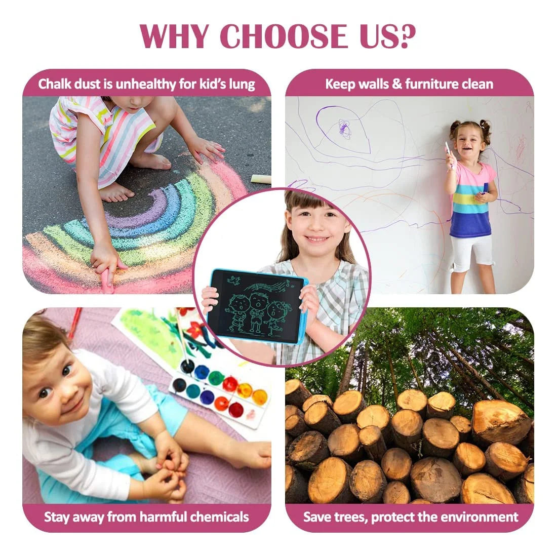 Hardbound LCD Writing Pad 8.5