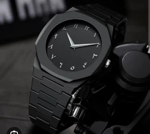 Black Arabic Aura Watch