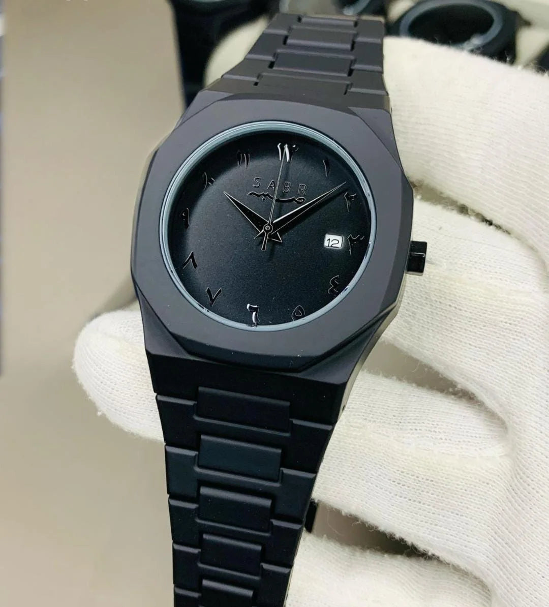 Black Arabic Aura Watch